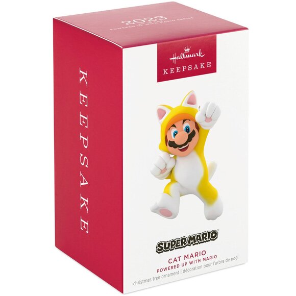 New! Super Mario Bros. Cat Power-Up Hallmark Keepsake Ornament 2023 Nintendo - Picture 1 of 5